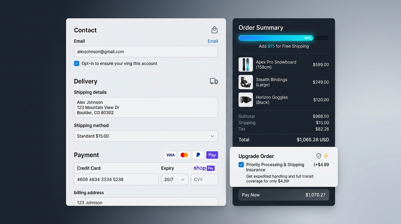 Shopify Checkout Extensibility Order Bump Preview